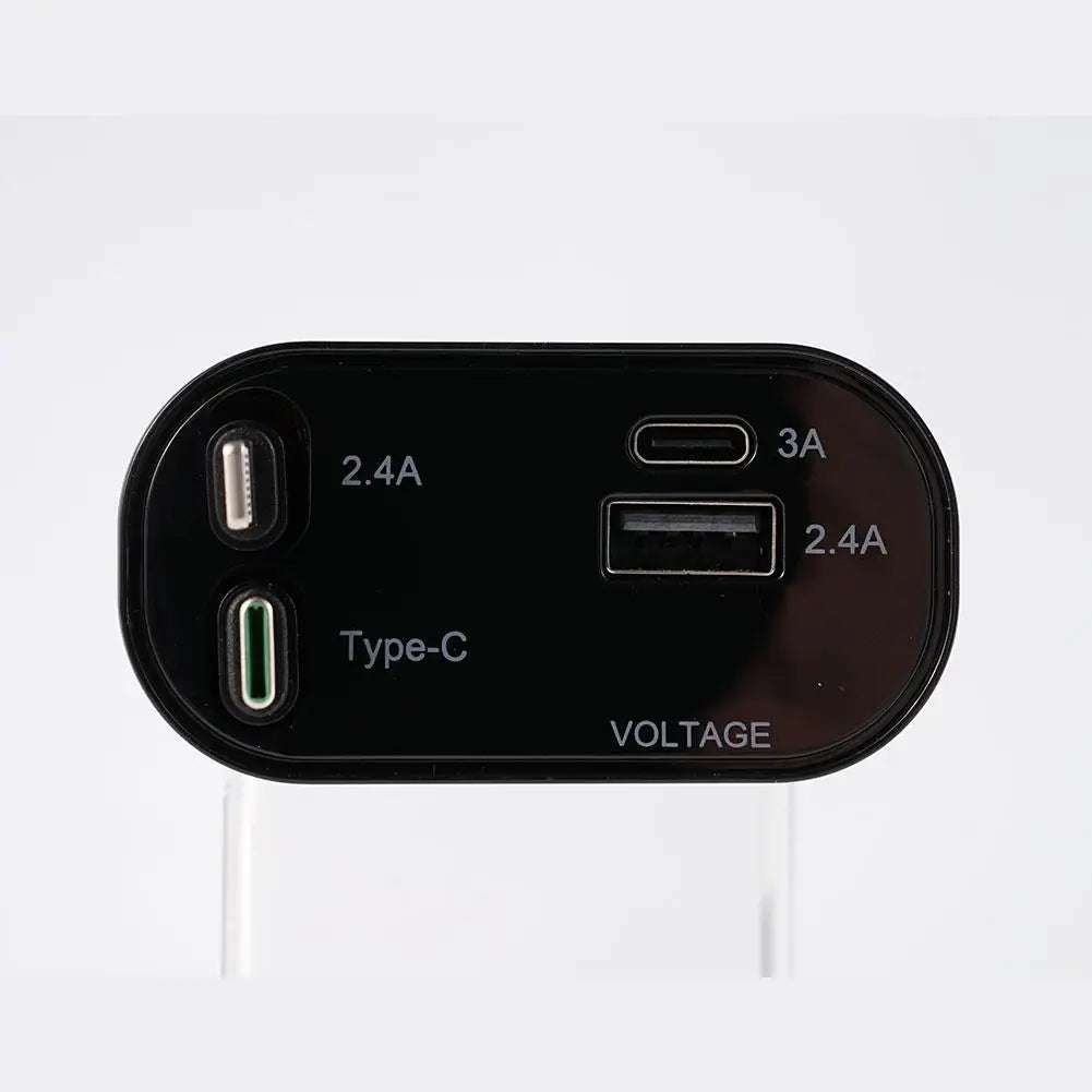 4in1 Retractable Fast Charging Car Lighter Charger