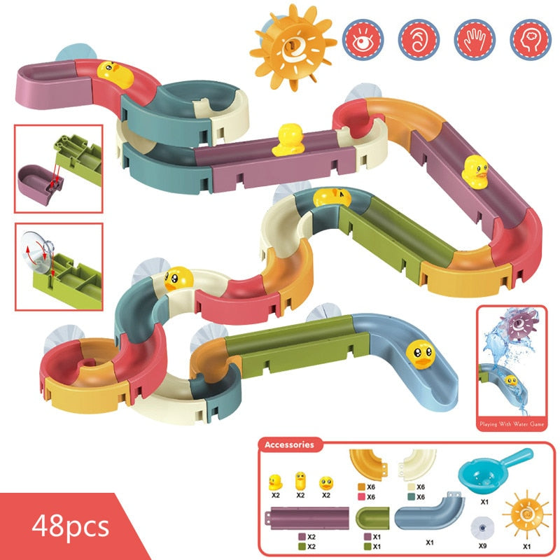 Sliding Ducks Stackable Kids Bath Toy - Image 11
