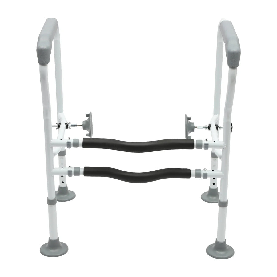 Adjustable Height Toilet Elderly Care Comfort Safety Rails - Image 7