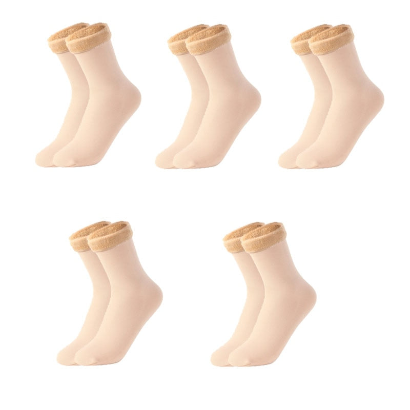 Thermal Touch Winter Warm Solid Thick Socks - Image 2