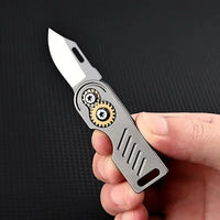Titanium Gear Folding EDC Knife - Image 5
