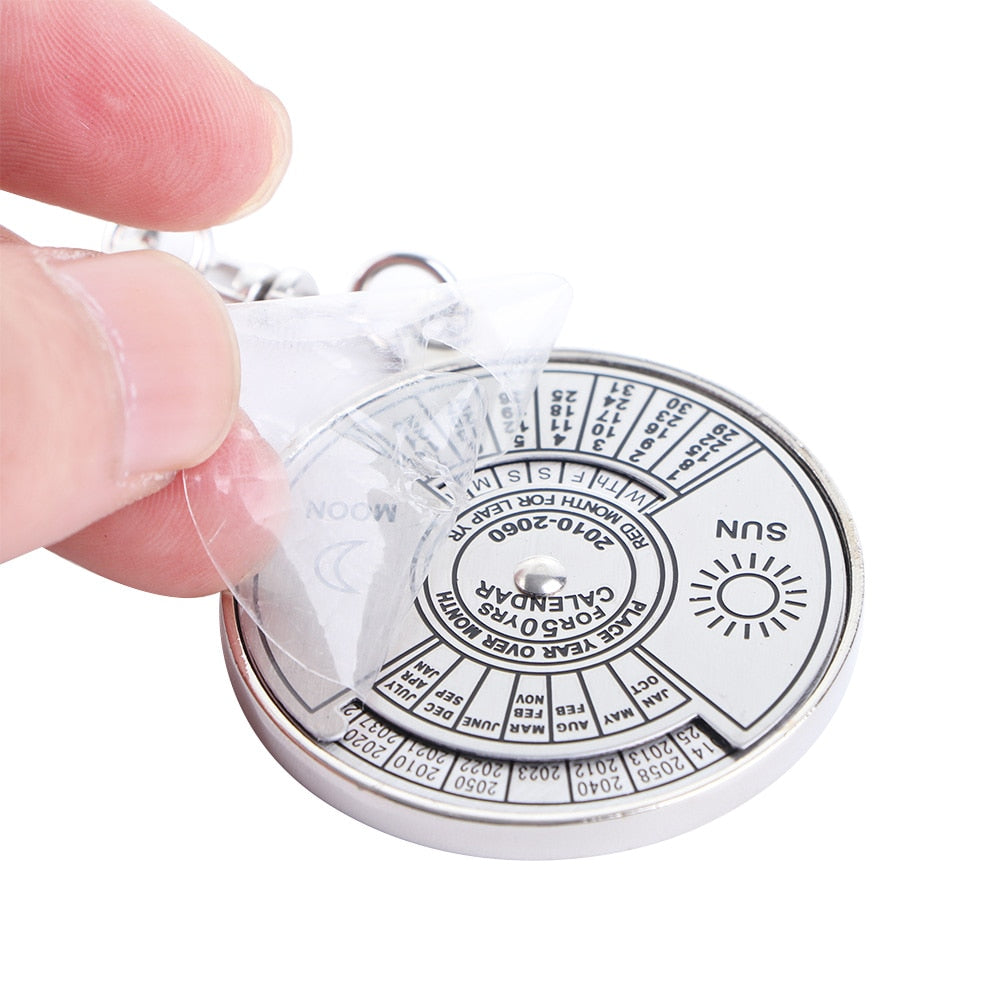 Creative Time Portal Mini Metal Calendar Keychain · Mavigadget