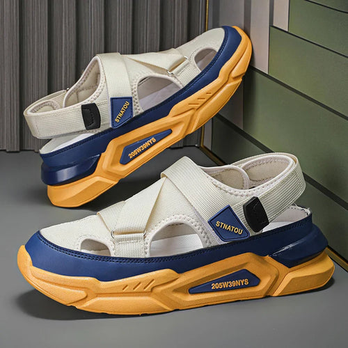 Summer Casual Leather Outdoor Non-slip Sandals - Image 0