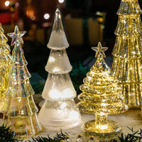 Christmas Time LED Frosted Glass Tree Lamp - Image 3