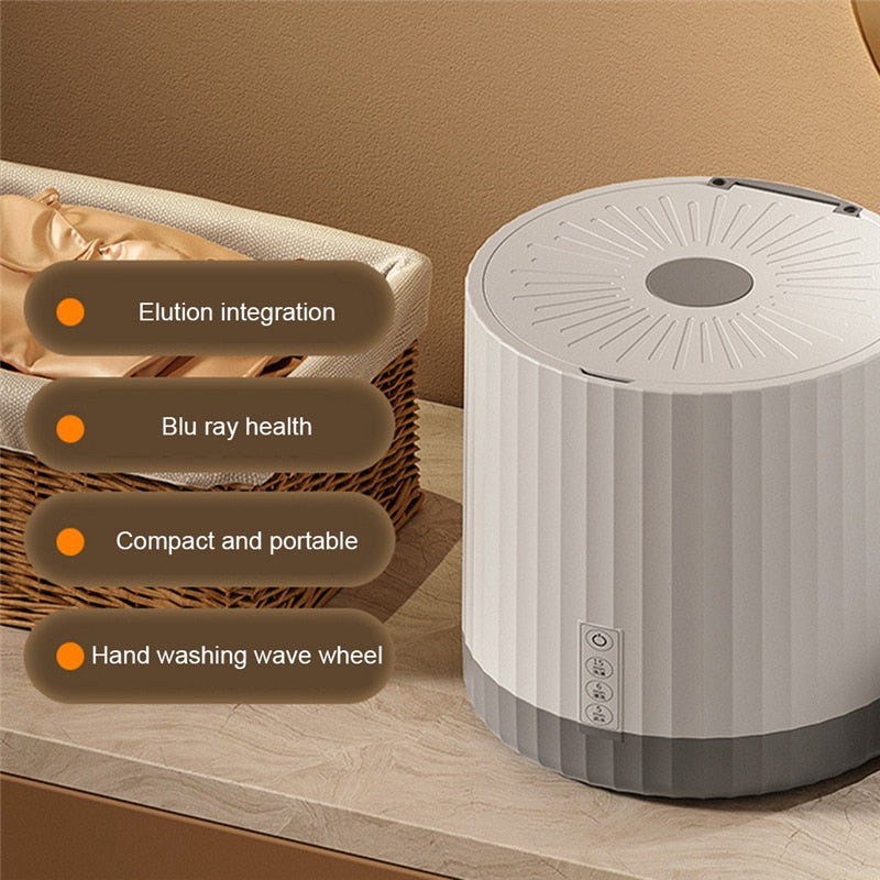 4L Mini Portable Rotating Turbine Washing Machine - Image 4