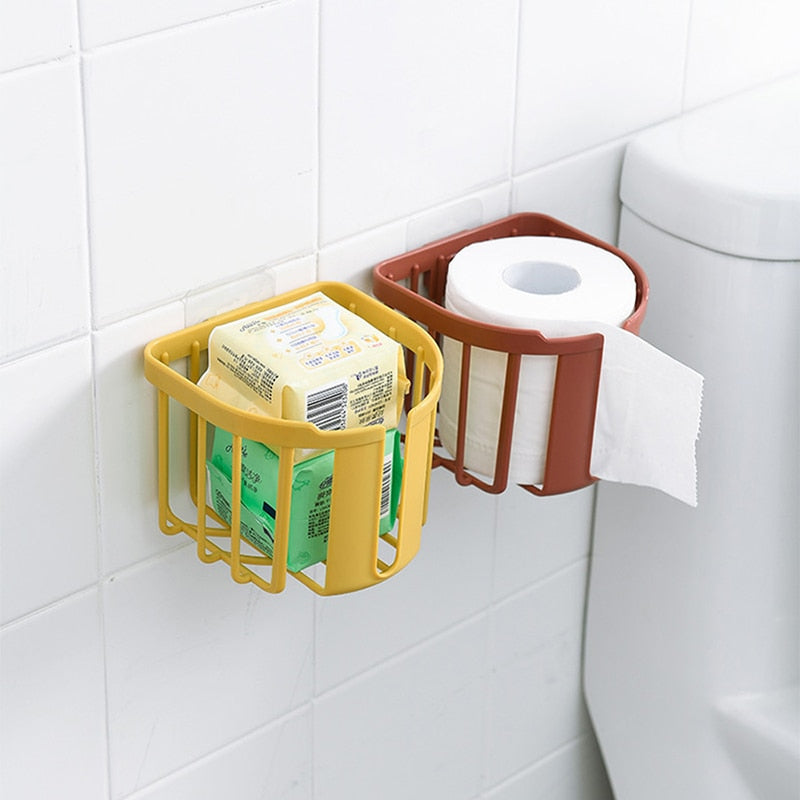 Wall-Mounted Toilet Paper Holder Box