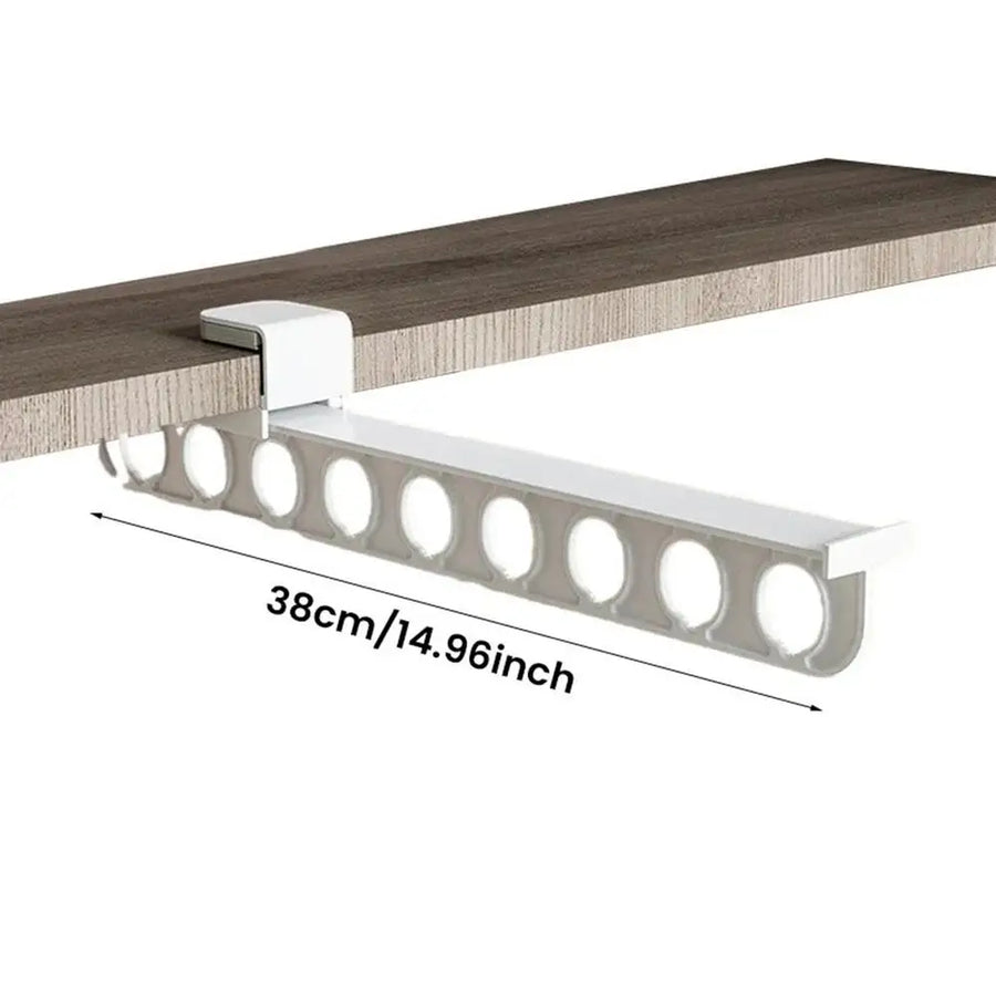 Retractable Wardrobe Rail Closet Organizer Hanger - Image 5
