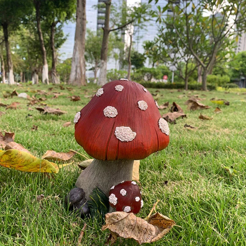 Outdoor Fairy Mushroom Resin Garden Decor - Image 5