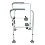 Adjustable Height Toilet Elderly Care Comfort Safety Rails