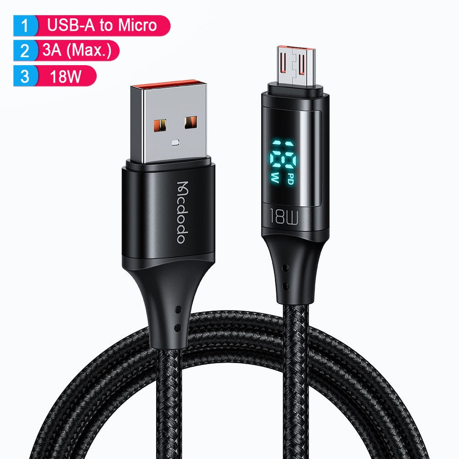 Power Display Universal Fast Charging Phone Cable - Image 6