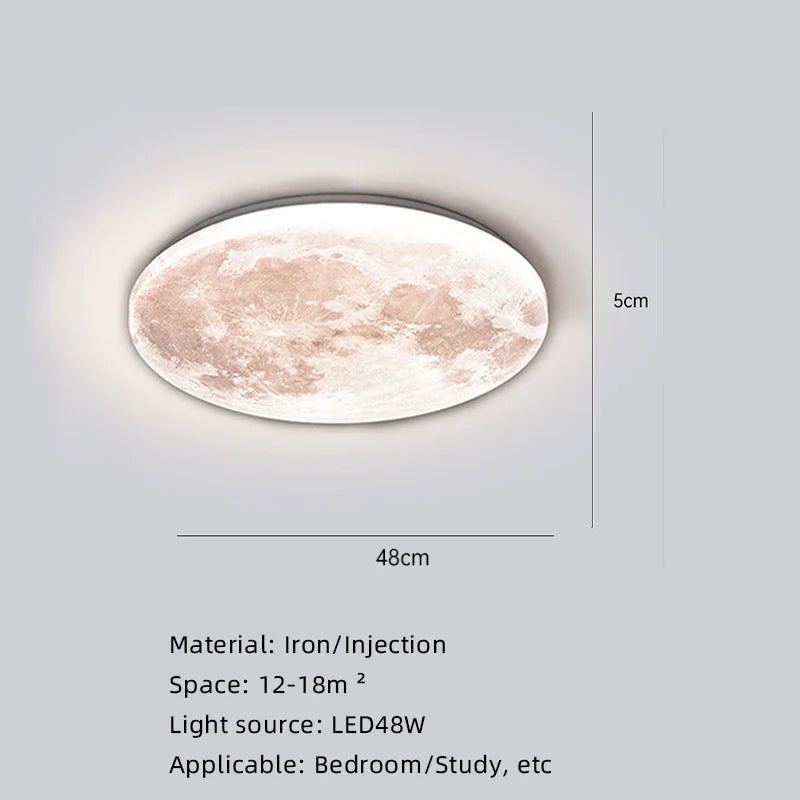 Moon Surface Artistic Modern Ceiling Lamp - Image 5