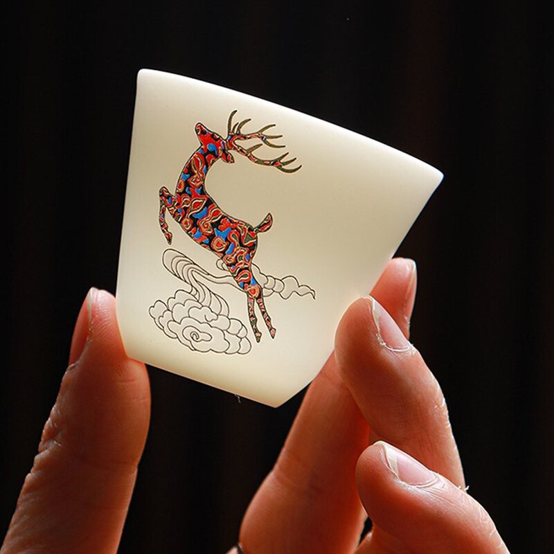 Forest Deer Ceramic Tea Set - Image 2