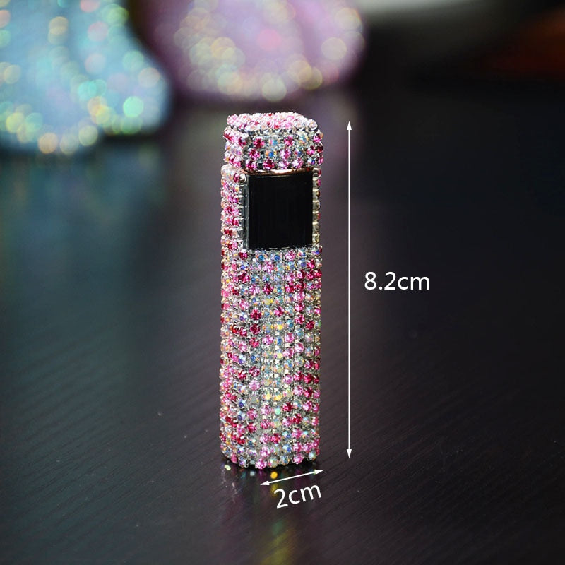 Sparkle Stone Rhinestone Rechargeable Portable Lighter