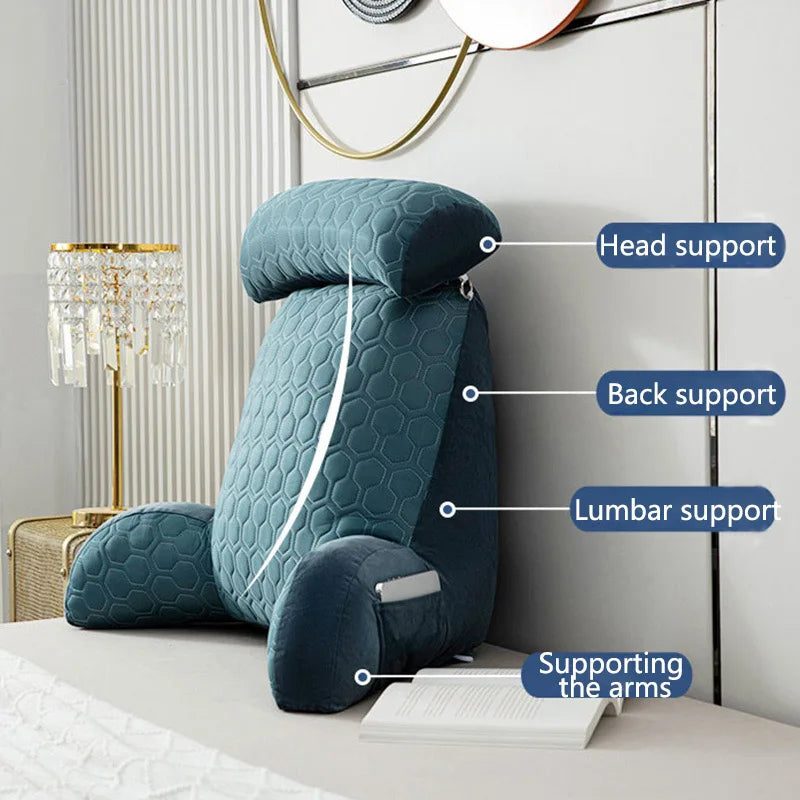 Ultra Cool Latex Washable Comfy Reading Back Pillow - Image 1