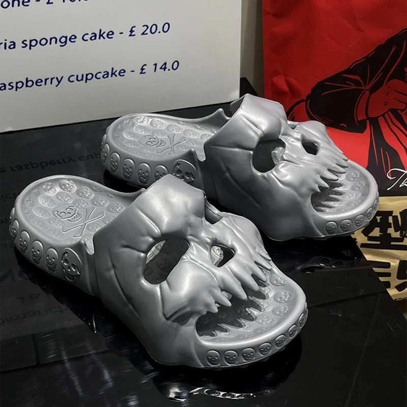 Bone Walk Skull Slide Sandals