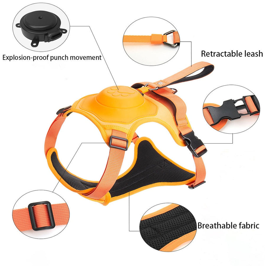 No-Pull Adjustable Comfy Dog Leash Harness - Image 1