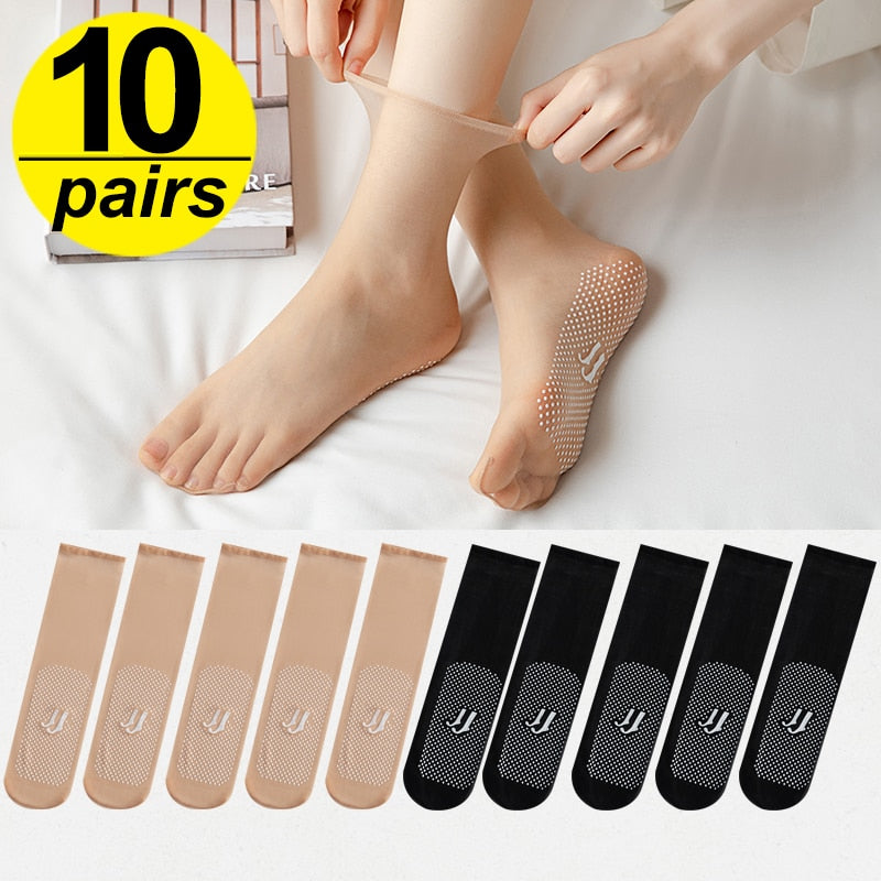 Summer Type Breathable Ultra-thin Silk Women Socks - Image 5