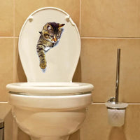 3D Toilet Protector Cat Sticker - Image 5