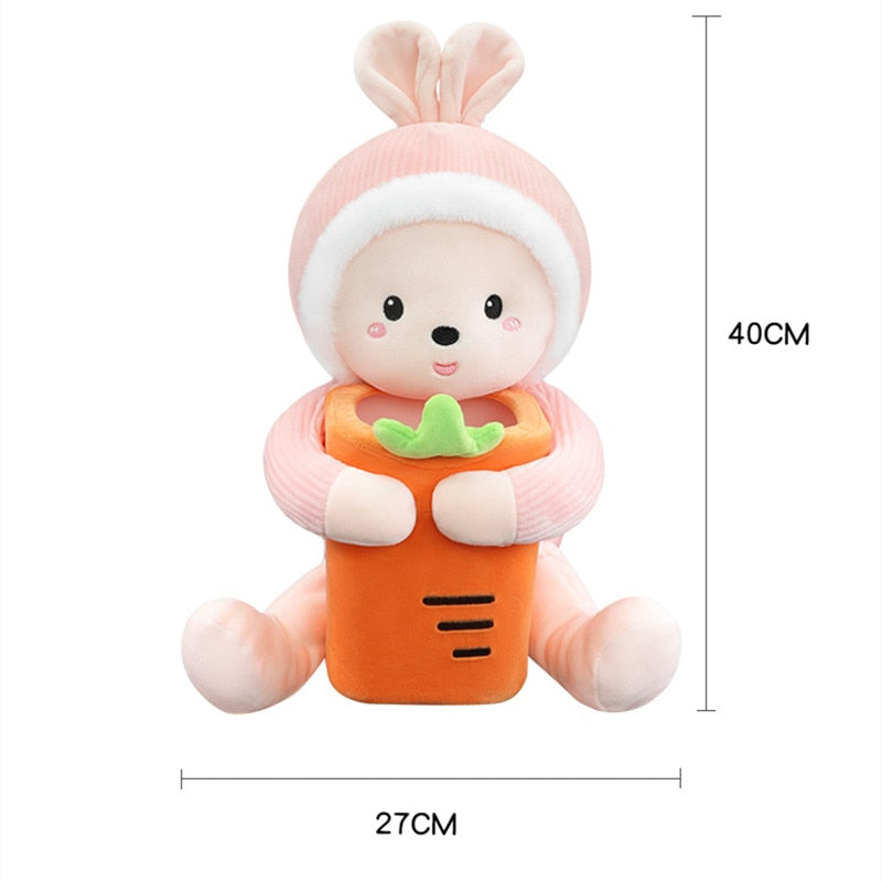 Cute Plush Animals Armrest Tissue Box - Image 2
