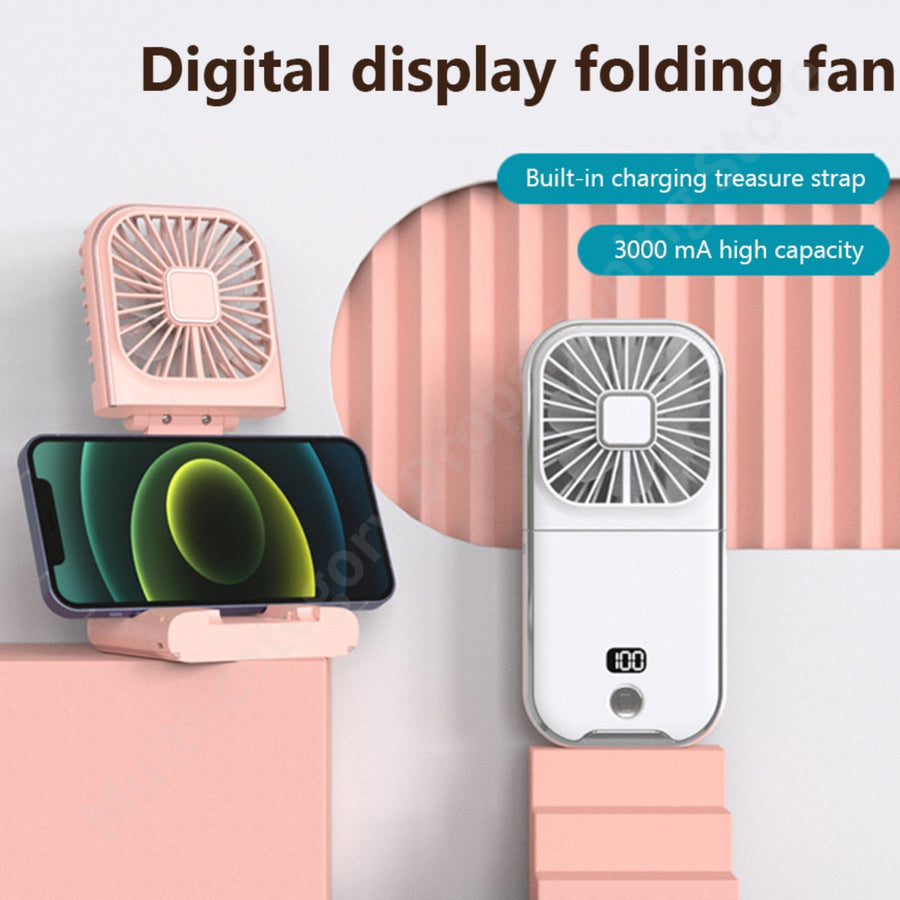 Portable Rechargeable Magic Phone Holder Cooling Fan - Image 6