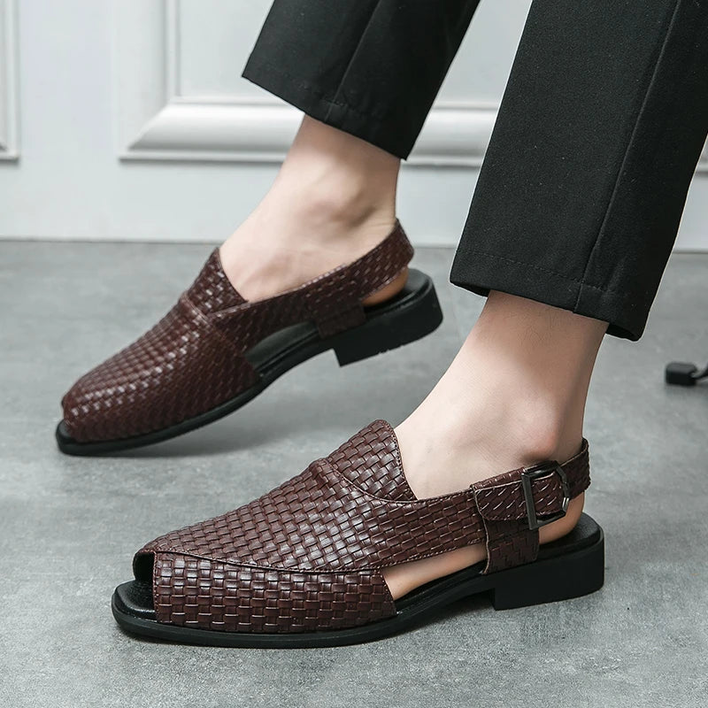 Italian Craft Handmade Solid Leather Sandals - Image 5