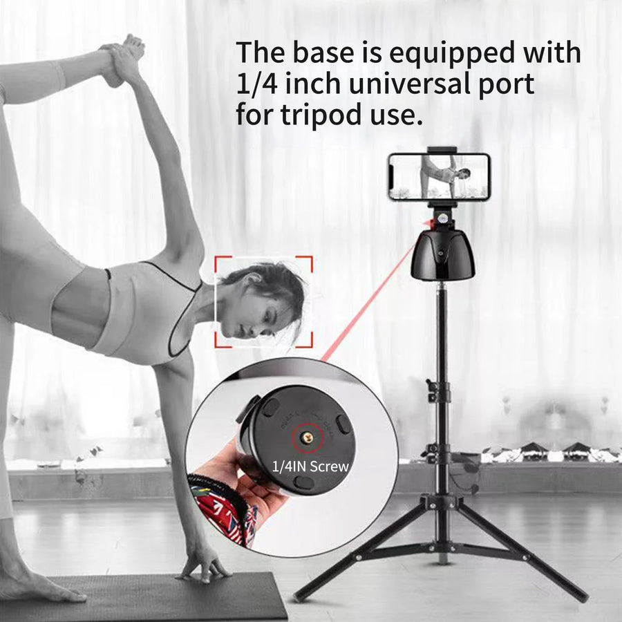 360 Auto Face Tracking Rotating Wireless Bluetooth Phone Holder - Image 2