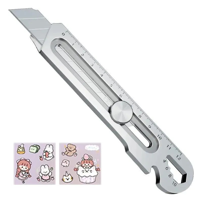 6in1 Multipurpose Stainless Steel Retractable Heavy Duty Snap-Off Blade - Image 4