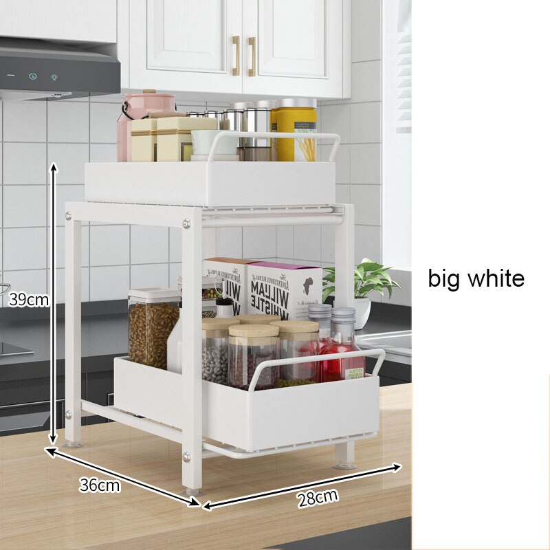 Multi-Layer Under Sink Cabinet Organizer Shelf - Image 3