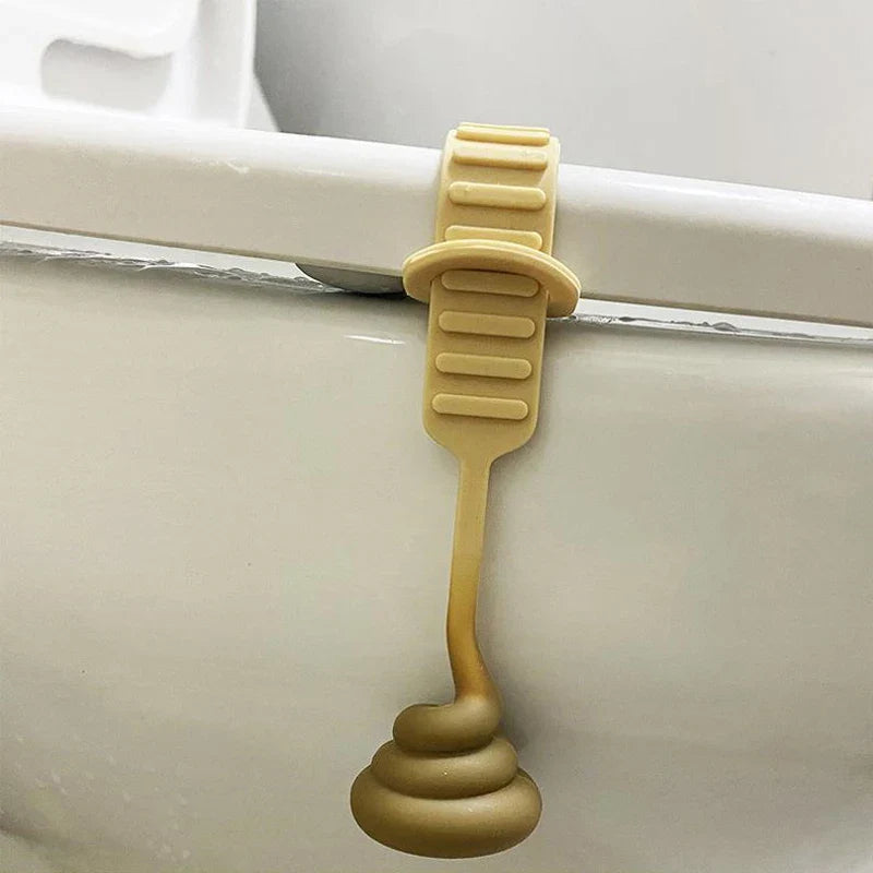 Poop Shape Silicone Toilet Lid Lifter