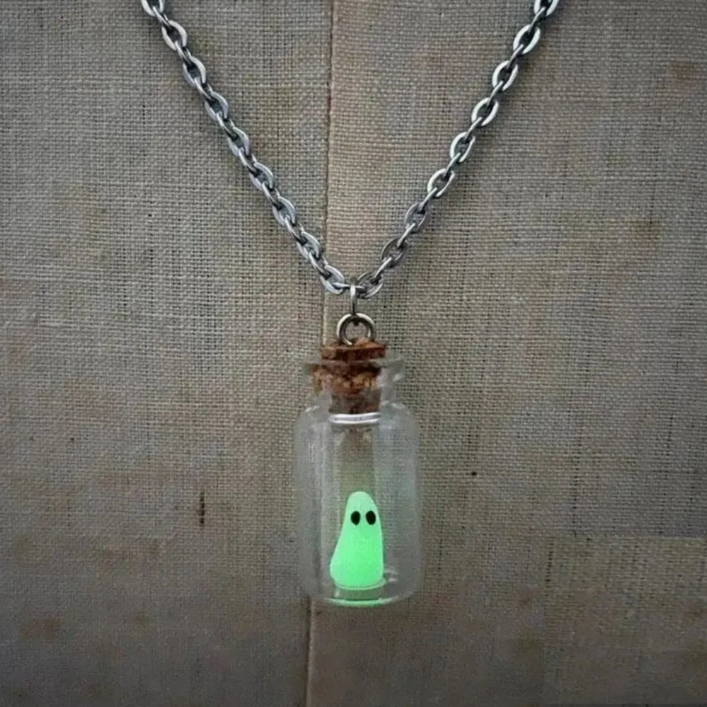 Mystic Night Glow Ghost Necklace - Image 1