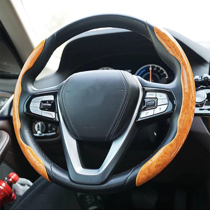 Non-Slip Wood Grain Car Wheel Cover - Image 2
