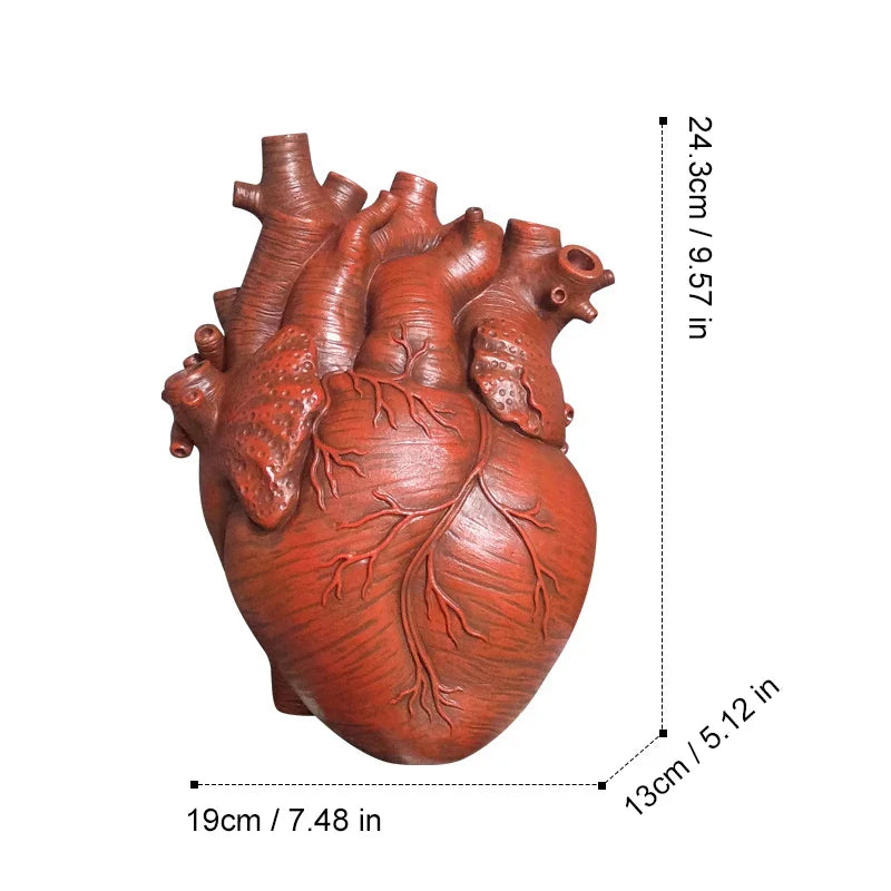 Lovesick Anatomical Heart Ceramic Flower Vase - Image 9