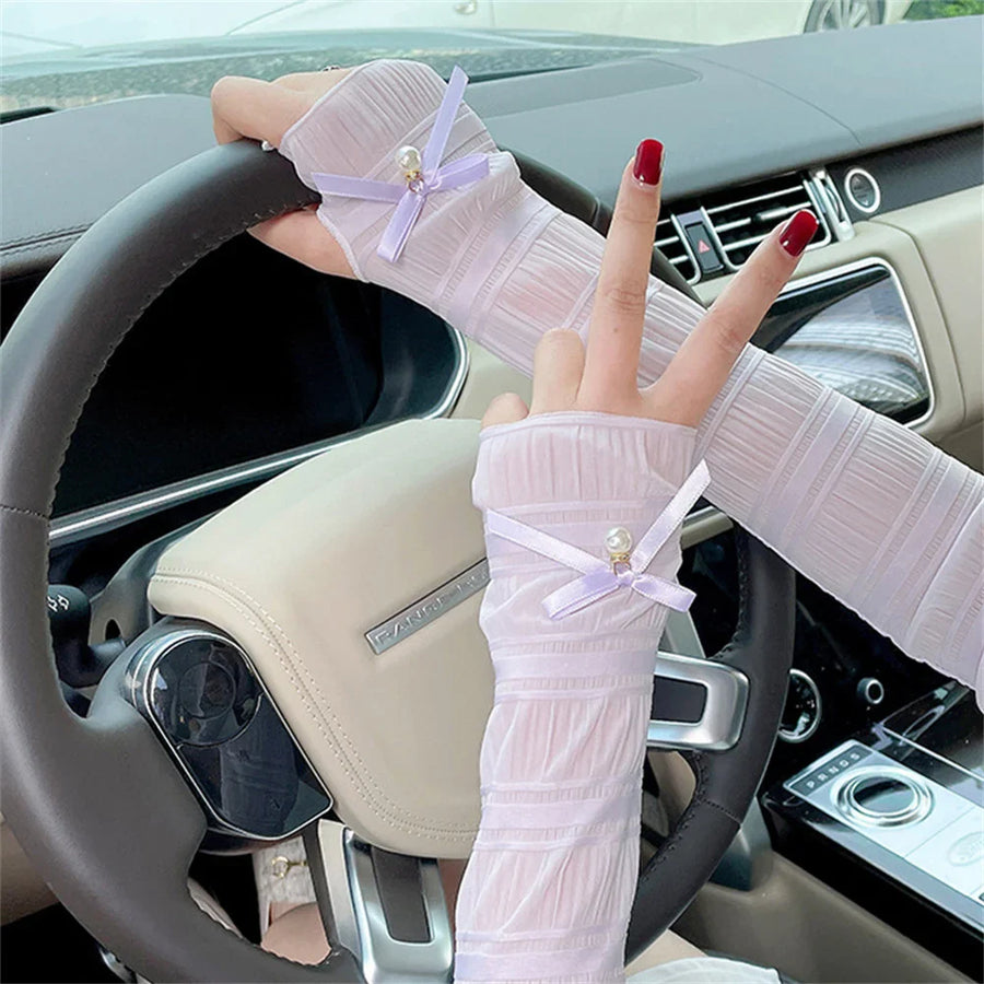 Elegant Long Fingerless Arm Sleeve - Image 6