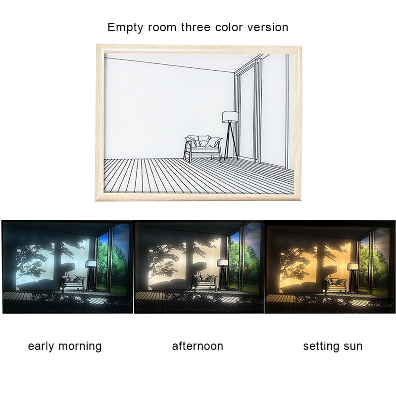 2D Painting Art Lumina Creative LED Lamp