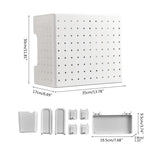 Kitchen Organizer Wall-Mounted Hole Board Storage Rack