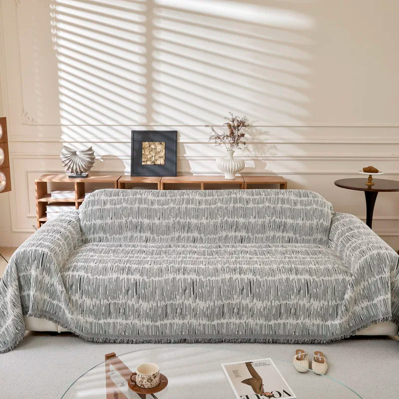 Geometric Lines Sofa Throw Cover Blanket - Image 10