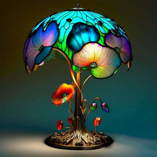 Colorful Mushroom Resin Lamp - Image 0
