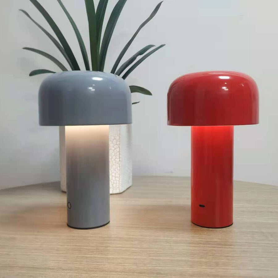 Italian Style Rechargeable Mushroom Table Lamp - Image 1