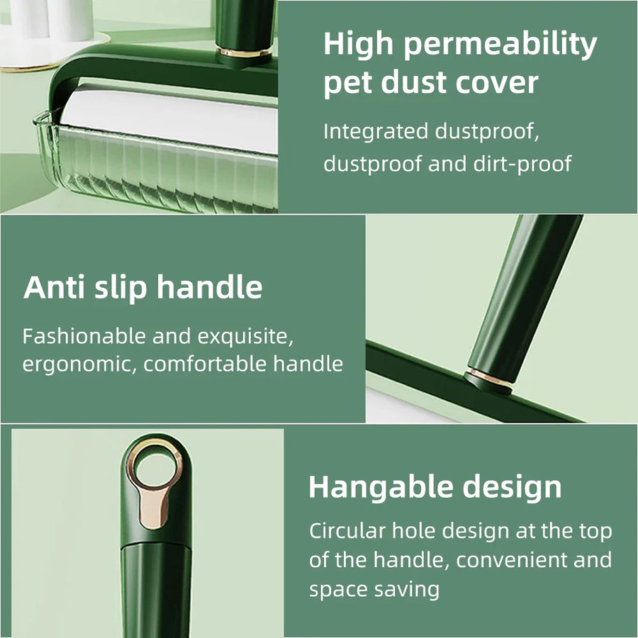Wide Sticky Clean Paws Pet Hair Lint Roller - Image 5