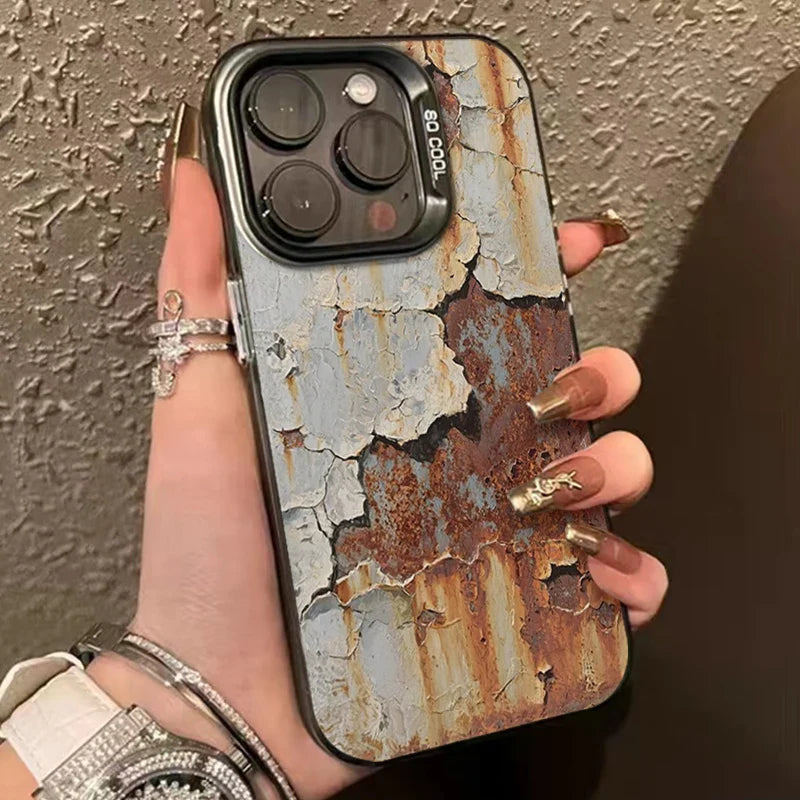 Industrial Rust Finish Shockproof iPhone Case - Image 2