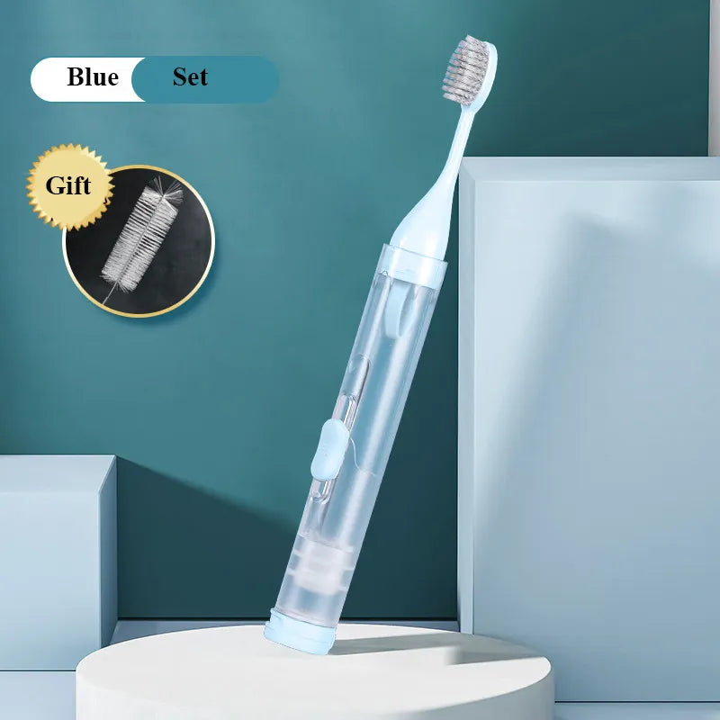 Foldable Travel Brush Toothpaste Holder Set - Image 6