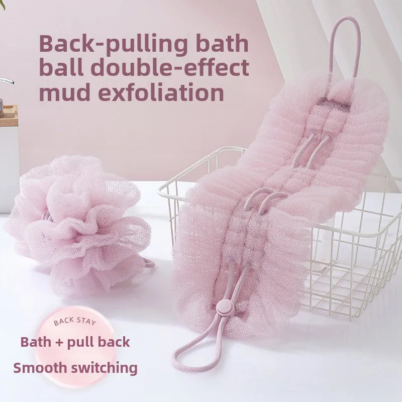 Dual Texture Stretchable Shower Back Scrubber - Image 1