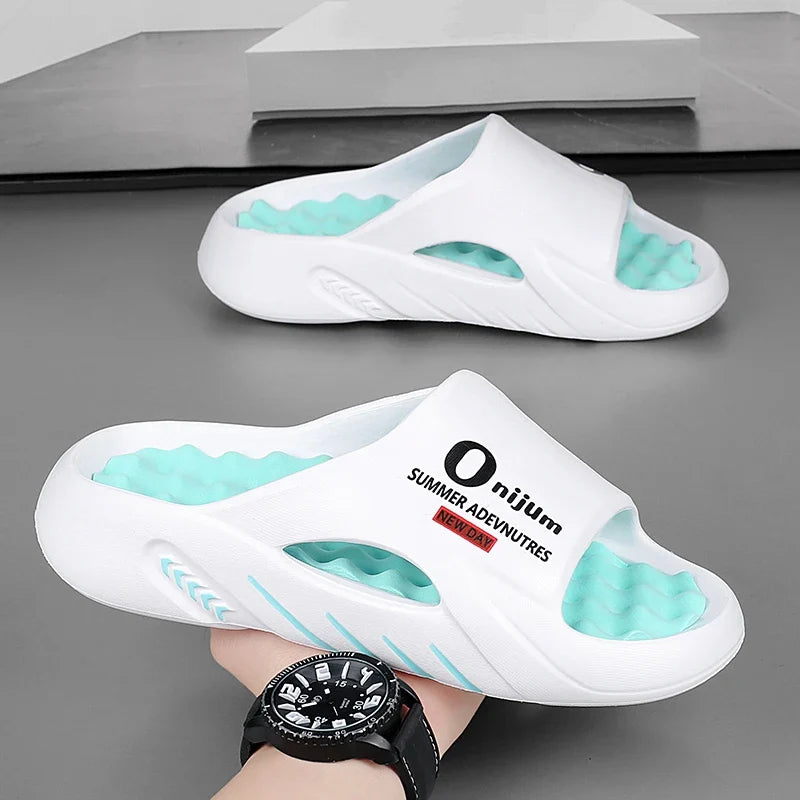 Orange Fire Casual Beach Massager Slippers - Image 8