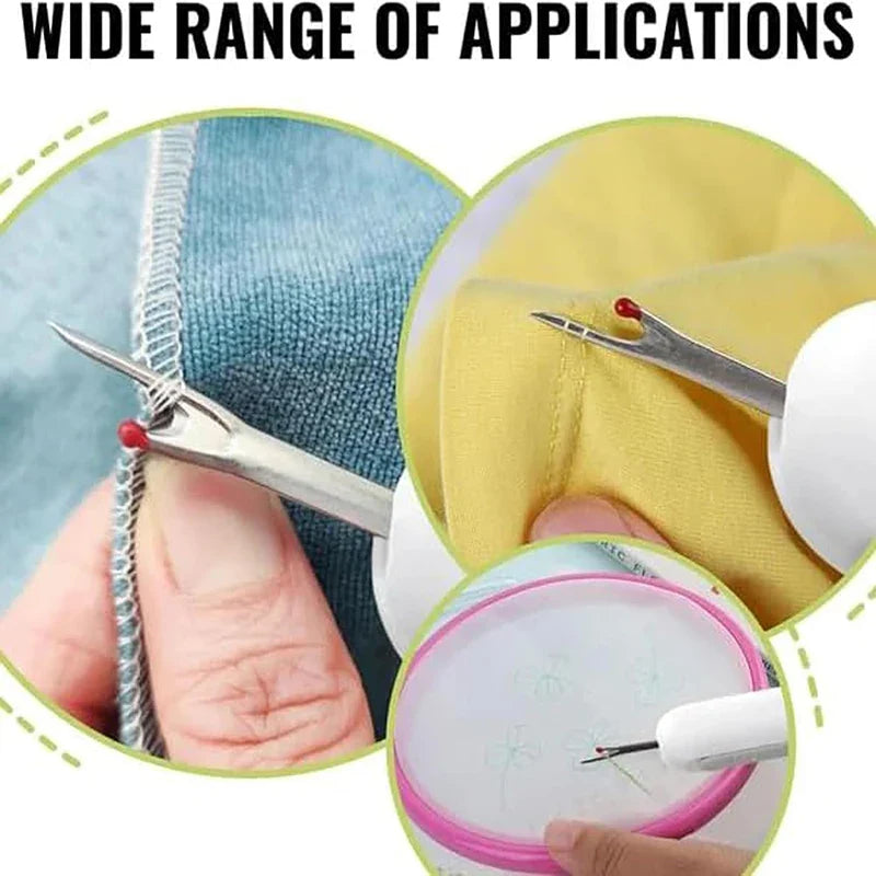 Dual-Purpose Needle Threader Seam Ripper Tool