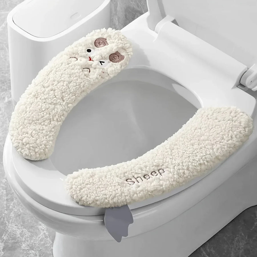 Cozy Plush Warm Toilet Seat Cover - Image 2
