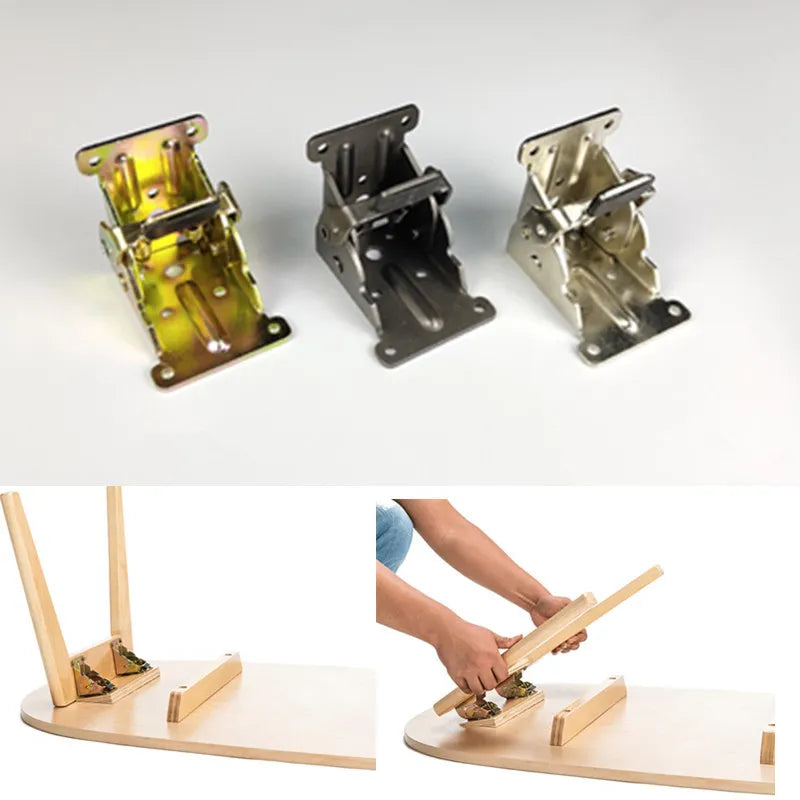 2Pcs Foldable Self-Locking Hinges - Image 1