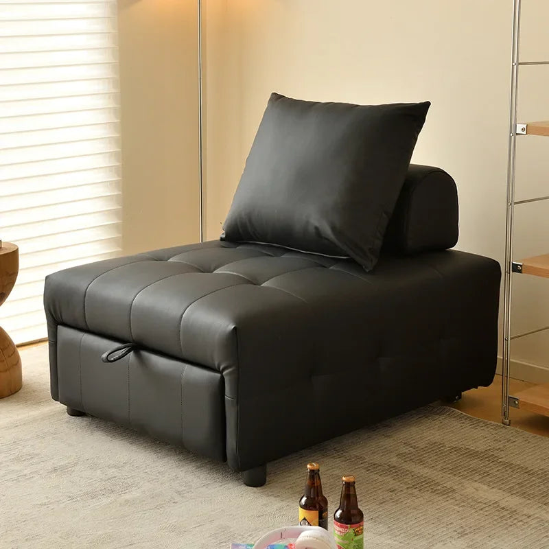 Nordic Elegance Space-Saving Reclining Sofa Bed - Image 5