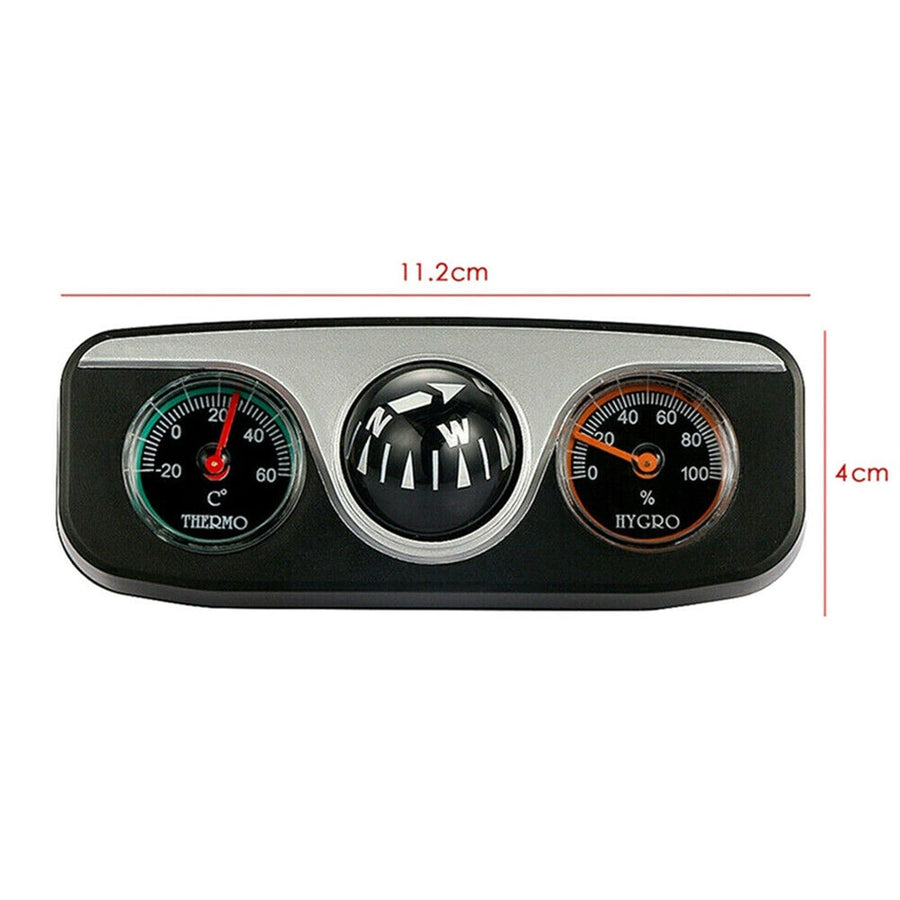 Stylish Retro Car Thermometer Compass - Image 7