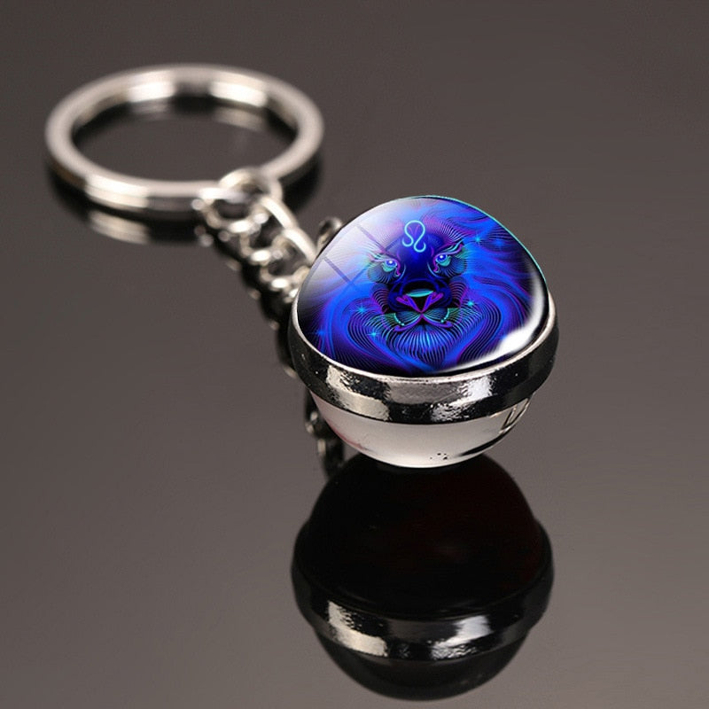 Cosmic Luminous Glass Keychain - Image 3