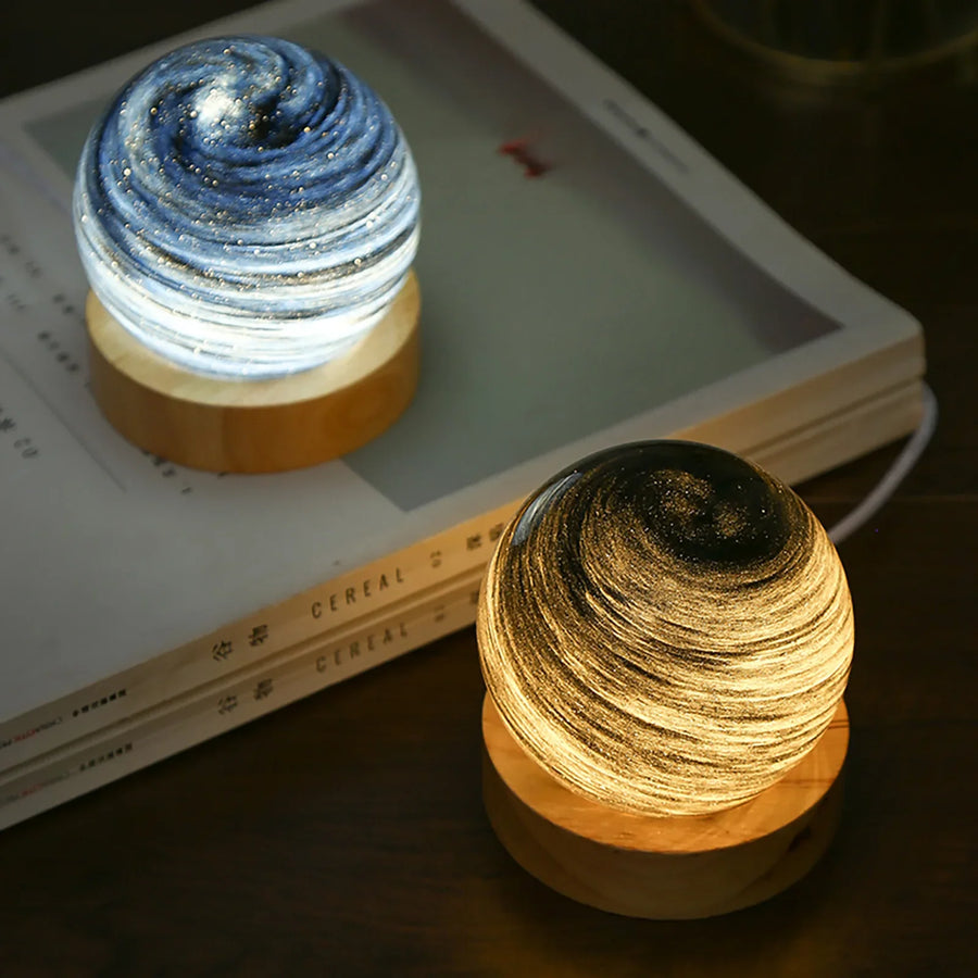 3D Crystal Planets Atmosphere Night Lamp - Image 4